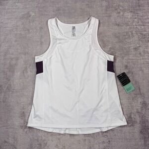 Inphorm Shirt Women Small White Onyx Racerback Active Tennis Gym Tank Top